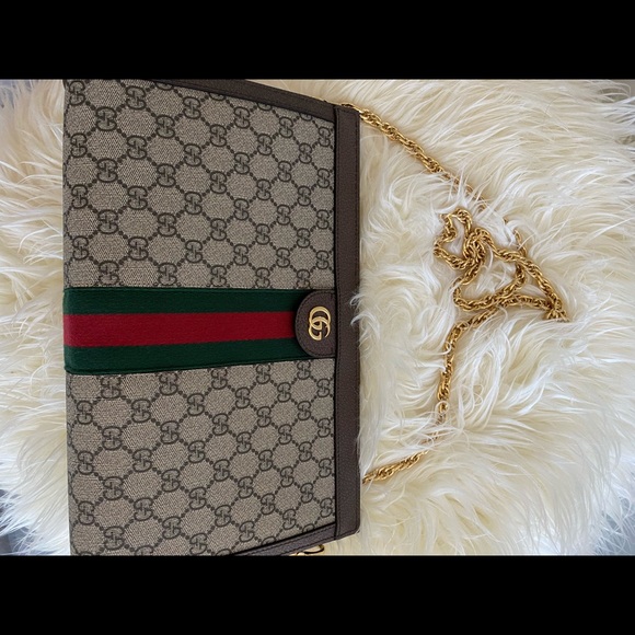 AUTHENTIC GUCCI- Ophidia GG medium shoulder bag - Picture 3 of 17